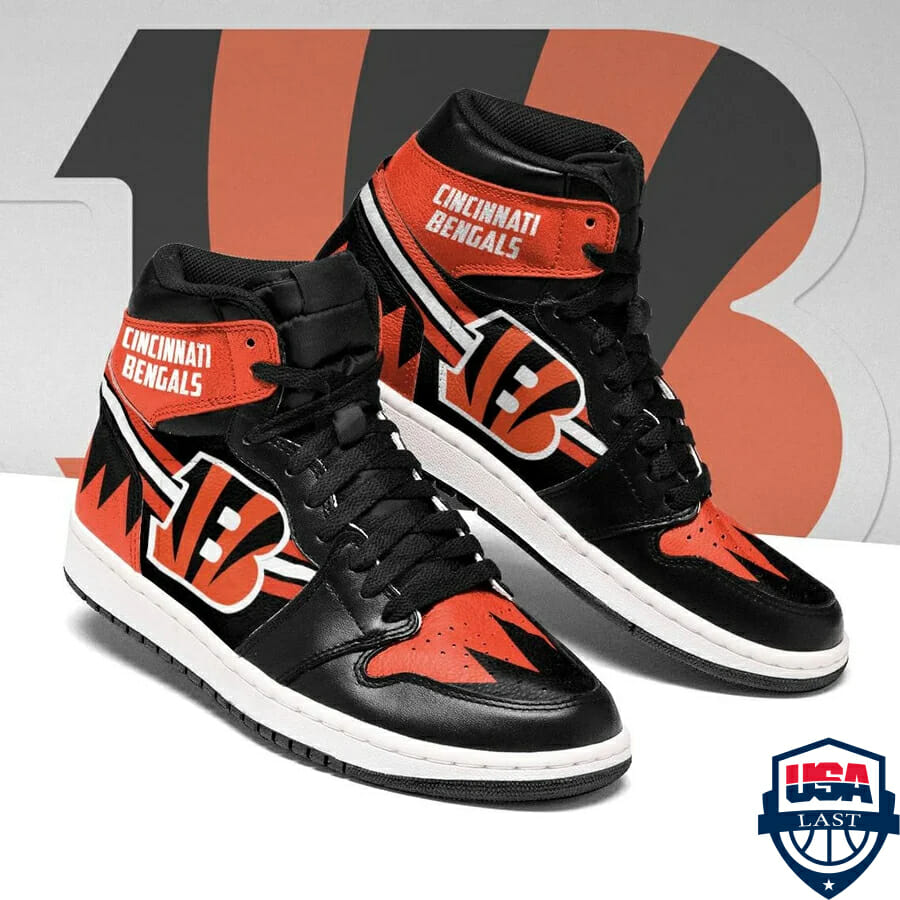 JWFancy Cincinnati Bengals NFL AJ1 High Sneakers Shoes For Men And Women