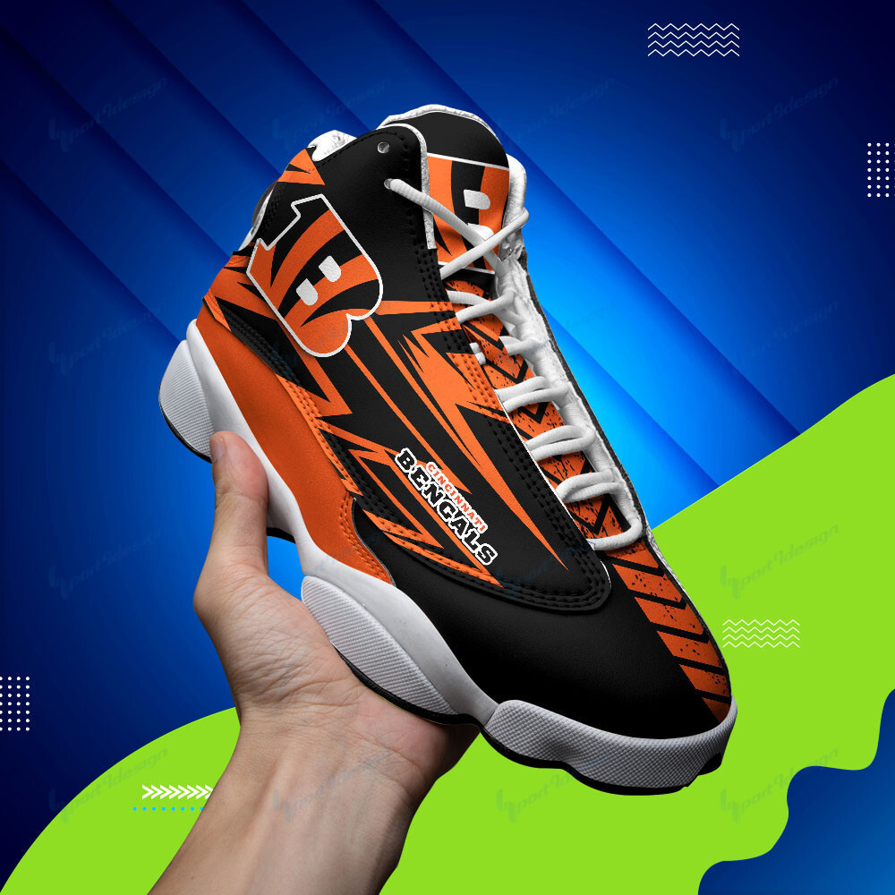 JWFancy Cincinnati Bengals NFL AJ13 Sneakers Shoes For Men And Women