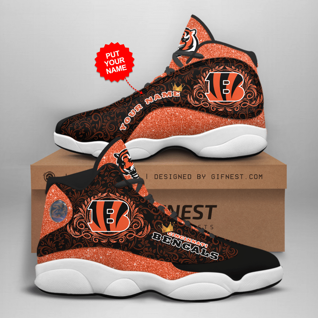 JWFancy Cincinnati Bengals NFL AJ13 Sneakers Shoes For Men And Women