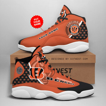JWFancy Cincinnati Bengals NFL AJ13 Sneakers Shoes For Men And Women