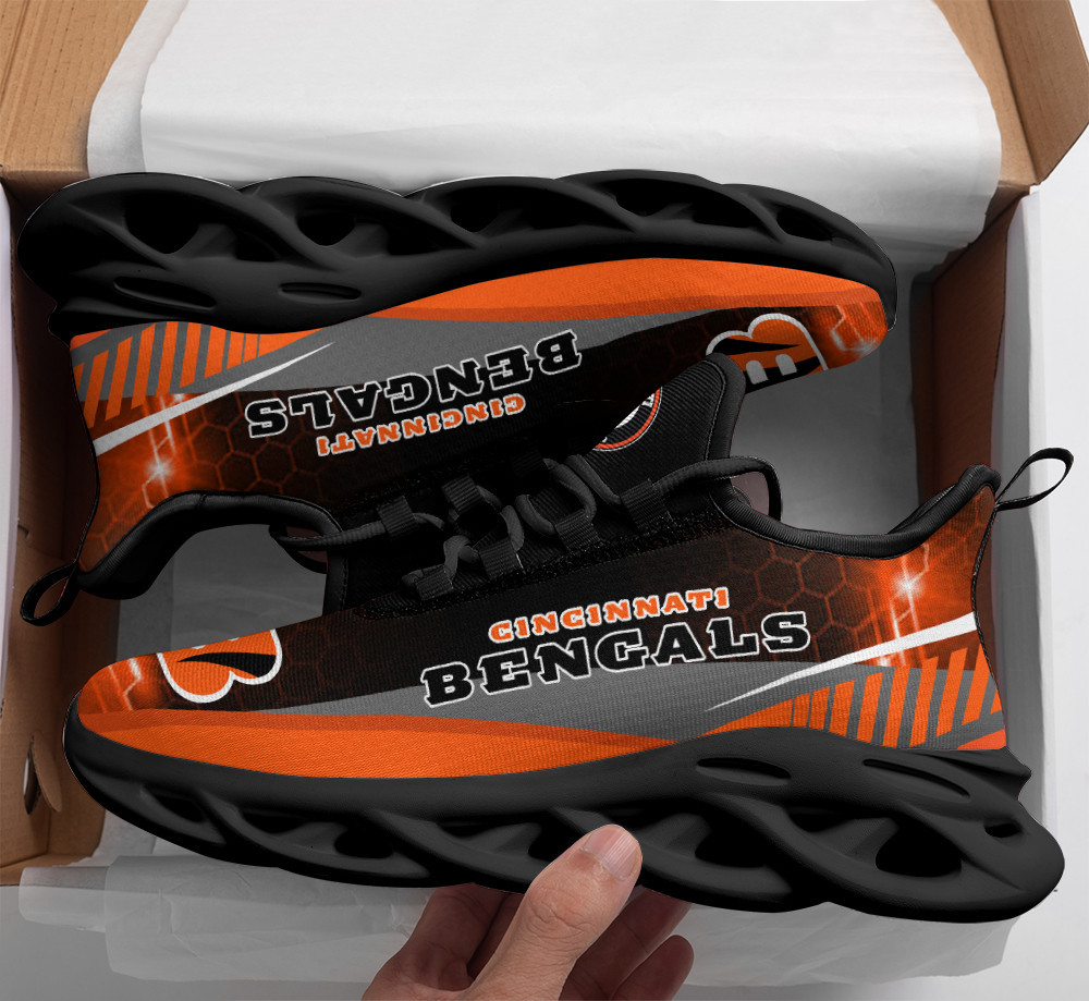 JWFancy Cincinnati Bengals NFL Max Soul Shoes Sneakers For Men And Women