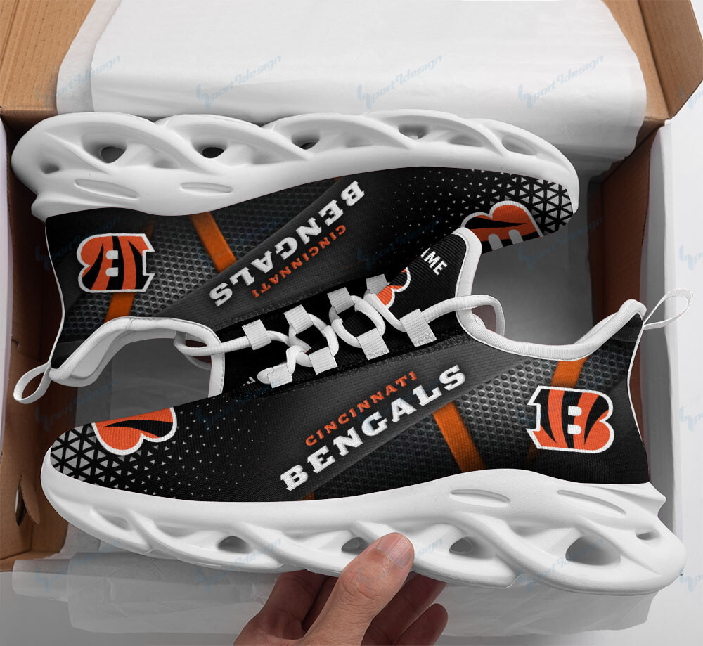 JWFancy Cincinnati Bengals NFL Max Soul Shoes Sneakers For Men And Women