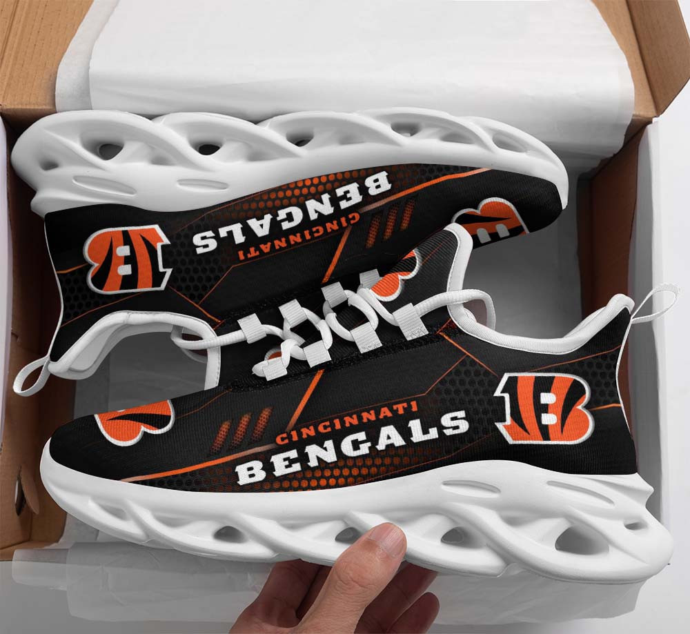 JWFancy Cincinnati Bengals NFL Max Soul Shoes Sneakers For Men And Women