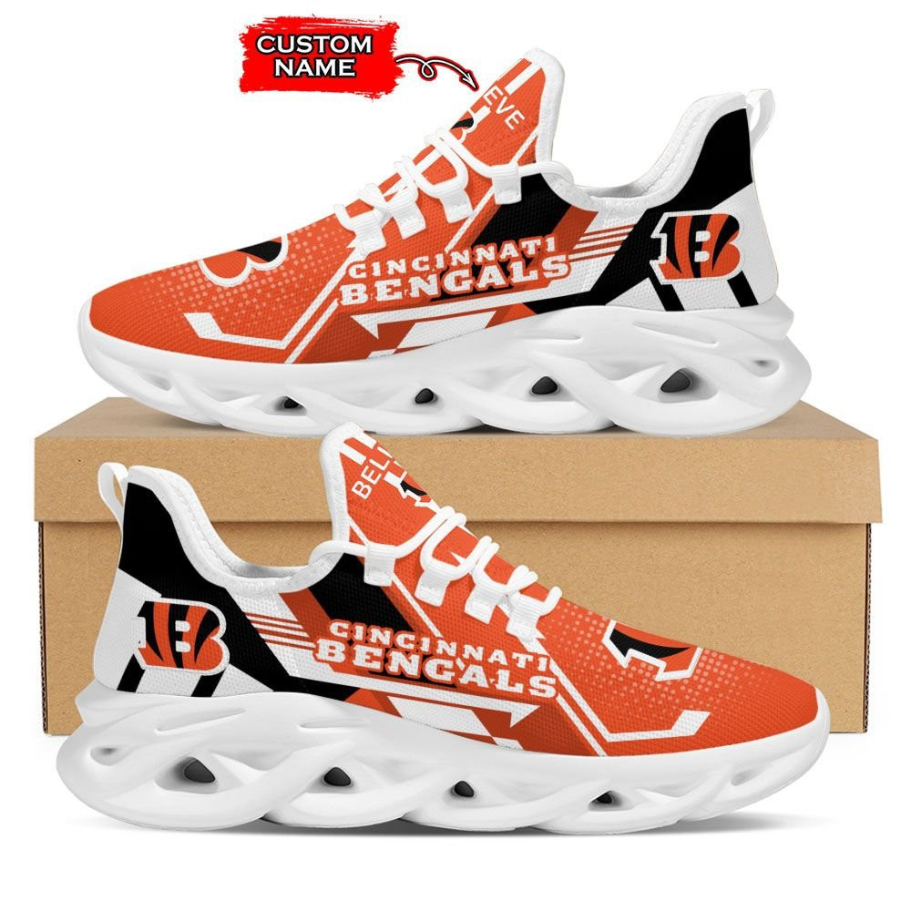 JWFancy Cincinnati Bengals NFL Max Soul Shoes Sneakers For Men And Women