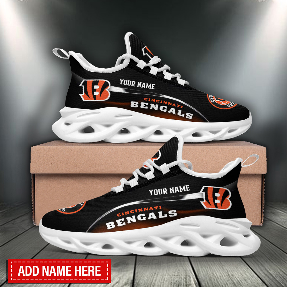 JWFancy Cincinnati Bengals NFL Max Soul Shoes Sneakers For Men And Women