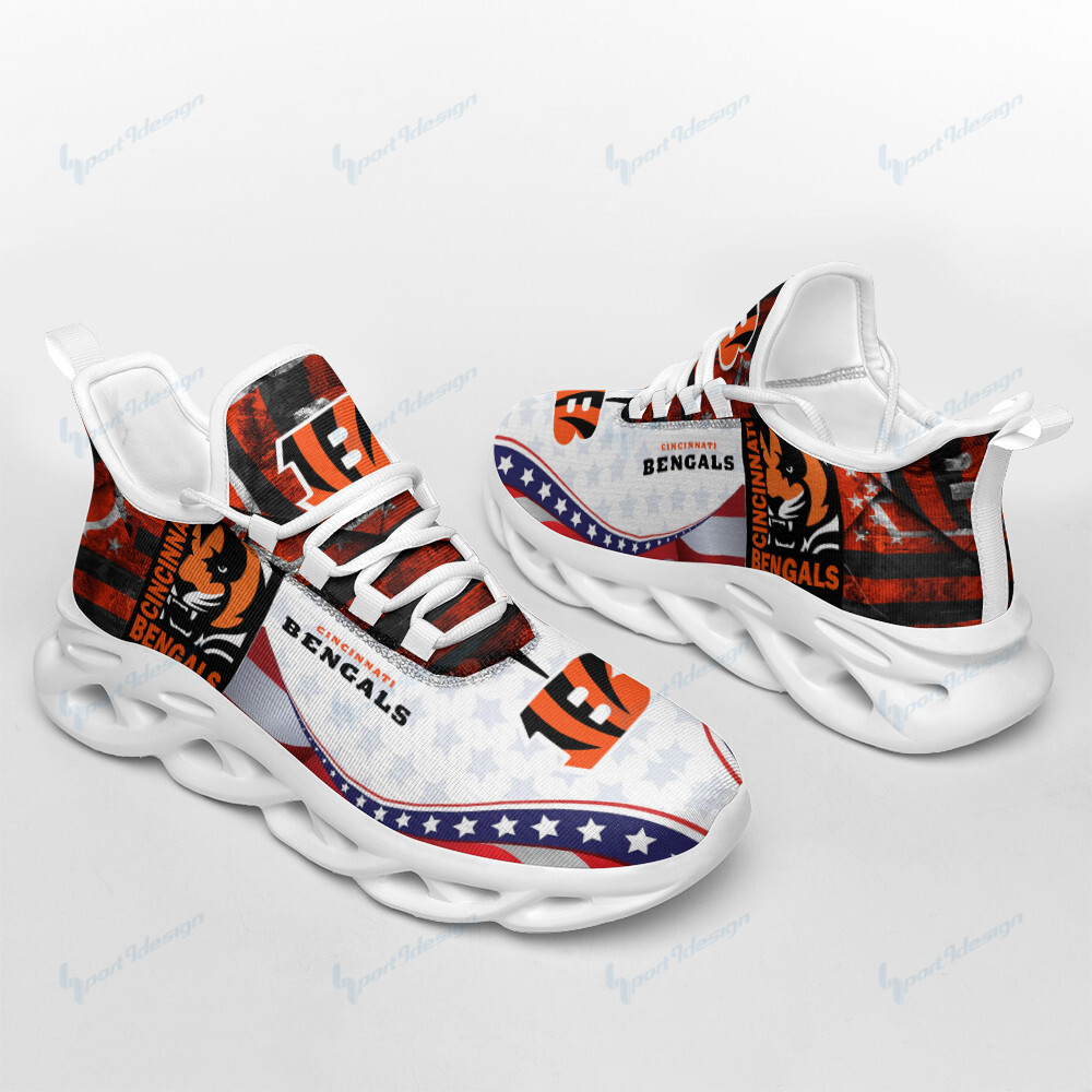 JWFancy Cincinnati Bengals NFL Max Soul Shoes Sneakers For Men And Women