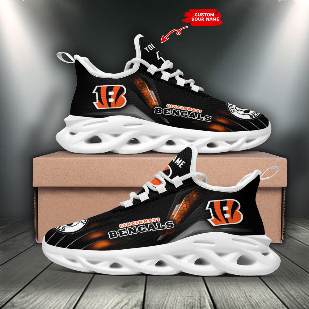 JWFancy Cincinnati Bengals NFL Max Soul Shoes Sneakers For Men And Women