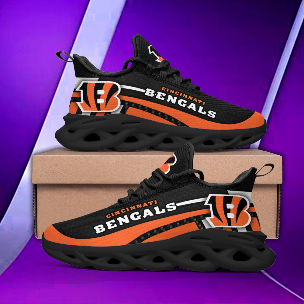 JWFancy Cincinnati Bengals NFL Max Soul Shoes Sneakers For Men And Women