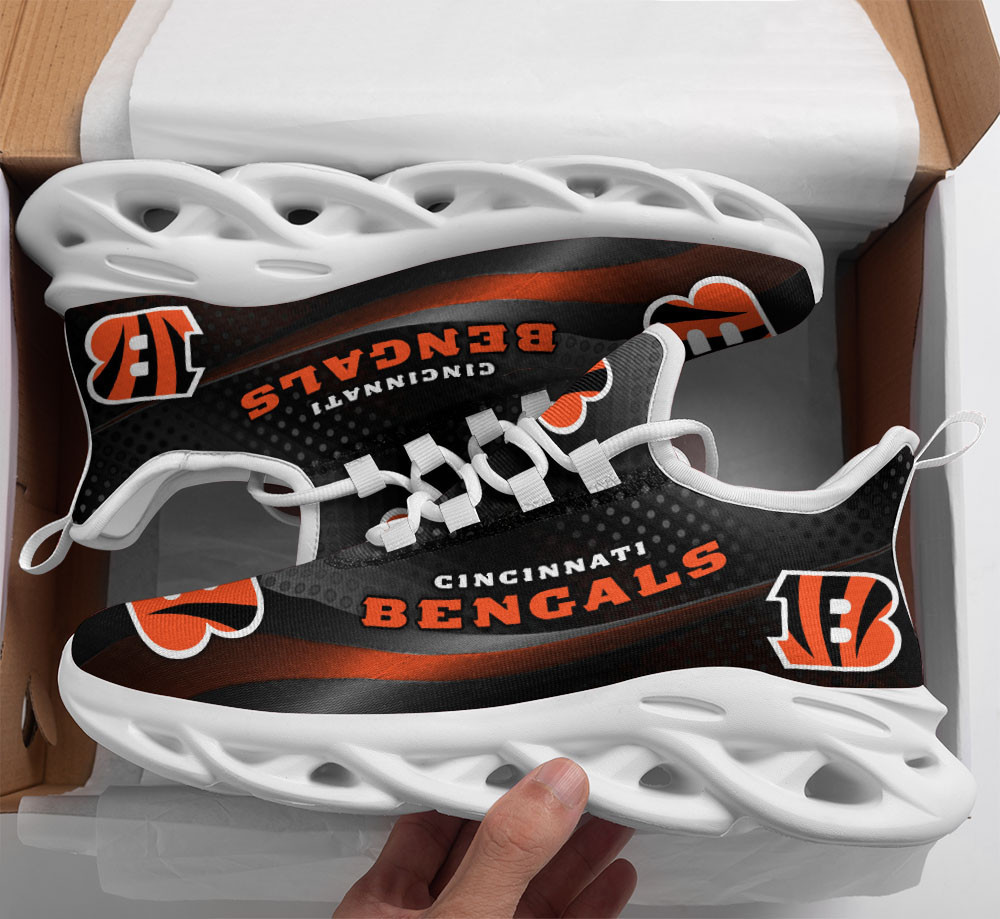 JWFancy Cincinnati Bengals NFL Max Soul Shoes Sneakers For Men And Women