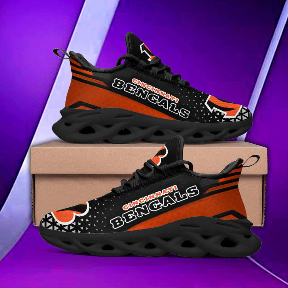 JWFancy Cincinnati Bengals NFL Max Soul Shoes Sneakers For Men And Women