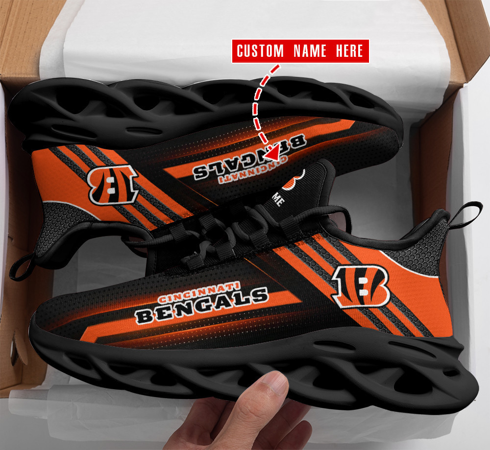 JWFancy Cincinnati Bengals NFL Max Soul Shoes Sneakers For Men And Women