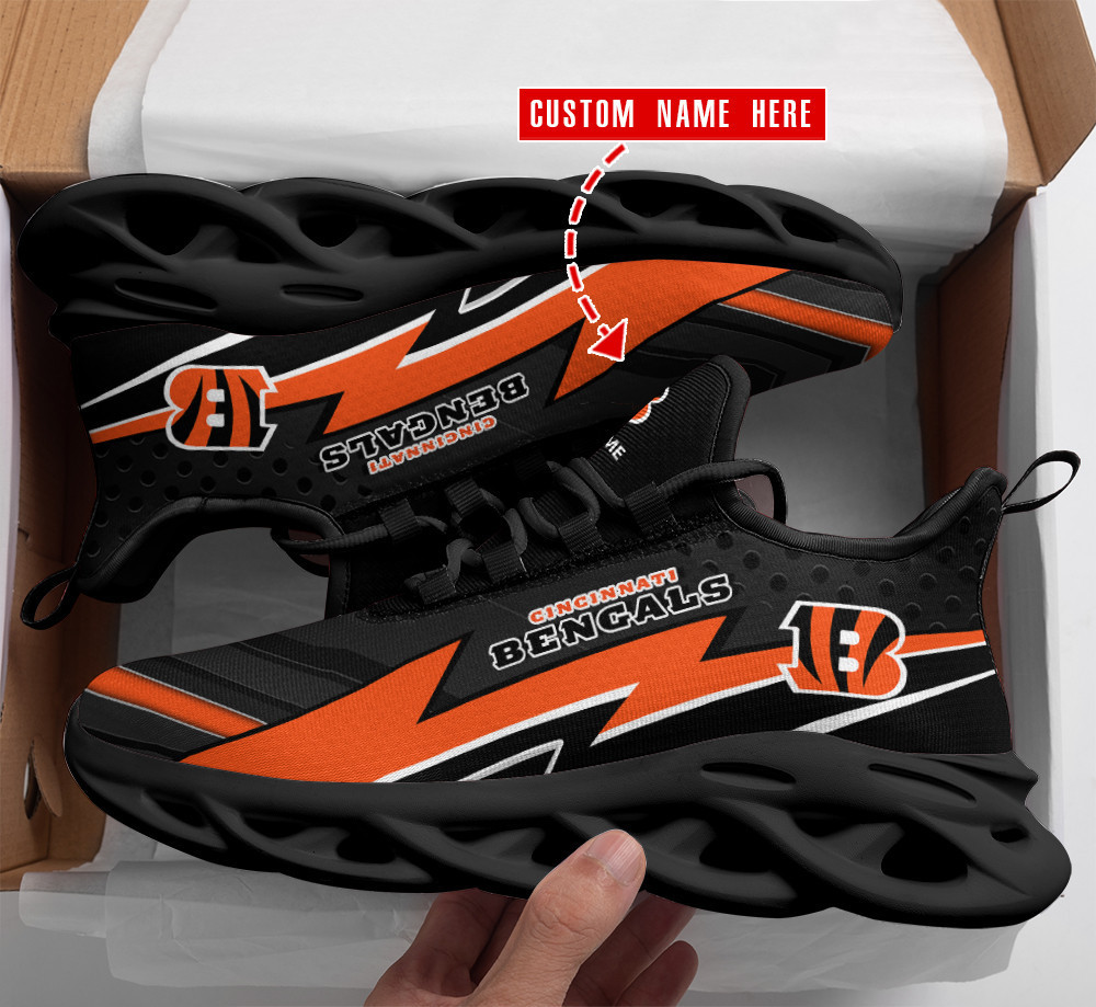 JWFancy Cincinnati Bengals NFL Max Soul Shoes Sneakers For Men And Women