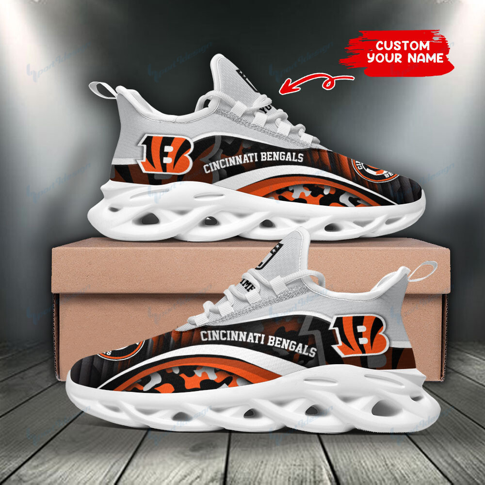 JWFancy Cincinnati Bengals NFL Max Soul Shoes Sneakers For Men And Women