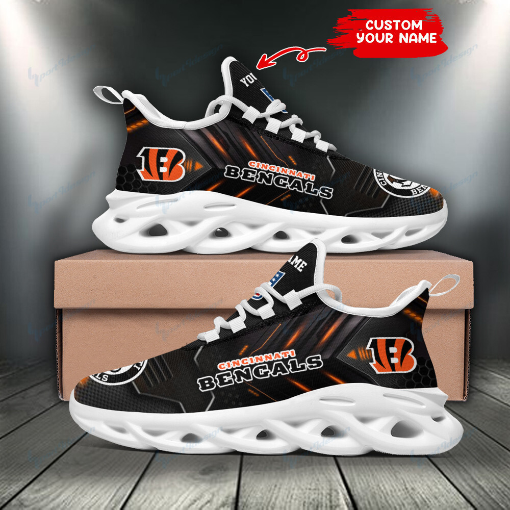JWFancy Cincinnati Bengals NFL Max Soul Shoes Sneakers For Men And Women