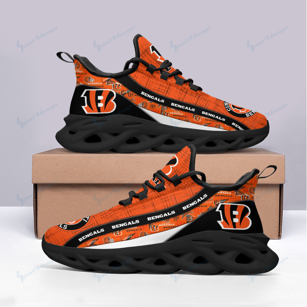 JWFancy Cincinnati Bengals NFL Max Soul Shoes Sneakers For Men And Women