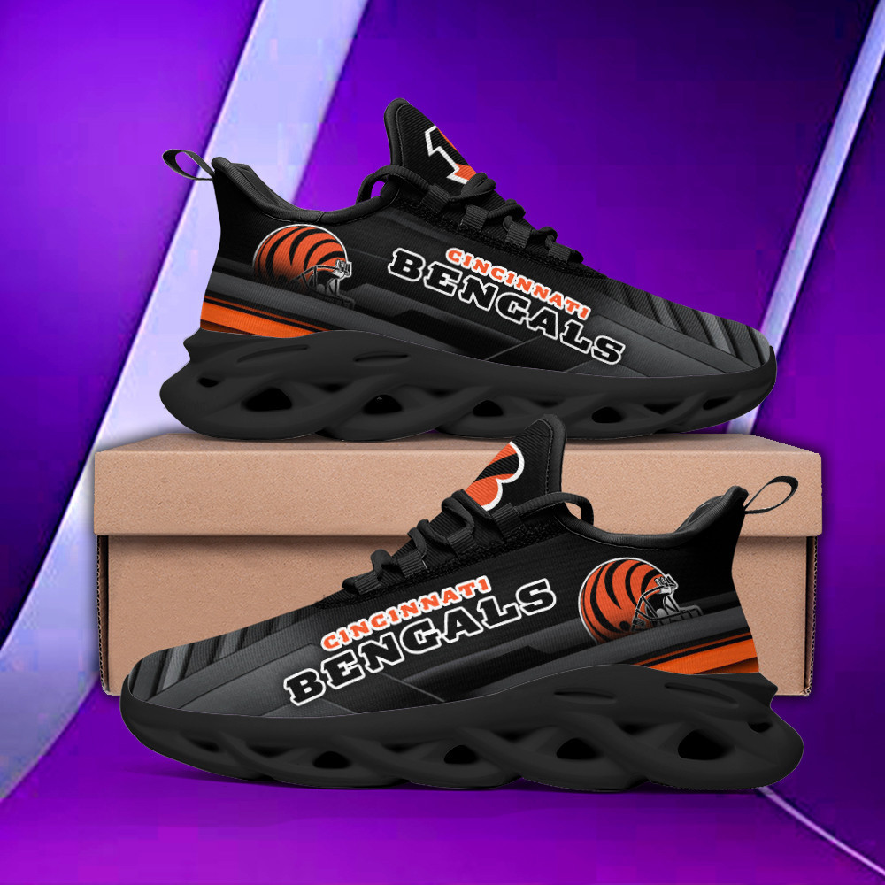 JWFancy Cincinnati Bengals NFL Max Soul Shoes Sneakers For Men And Women