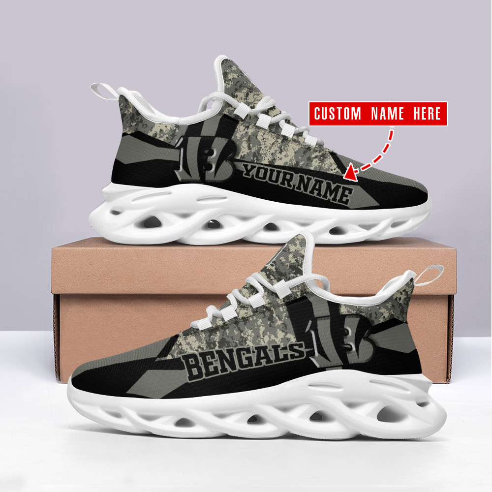 JWFancy Cincinnati Bengals NFL Max Soul Shoes Sneakers For Men And Women