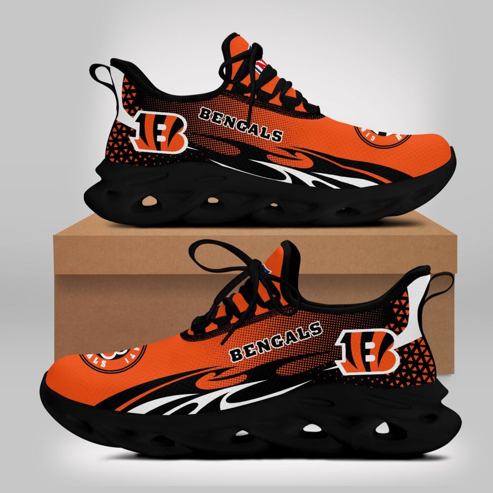 JWFancy Cincinnati Bengals NFL Max Soul Shoes Sneakers For Men And Women