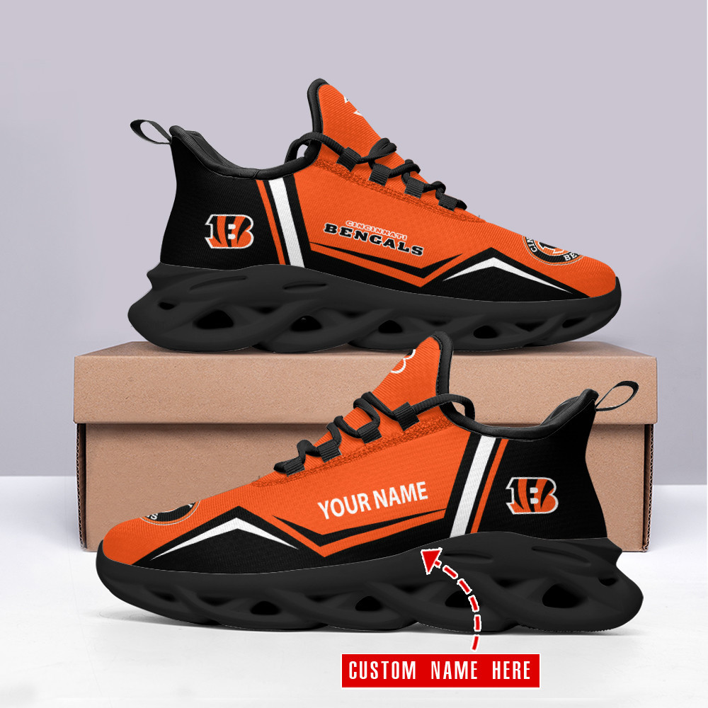 JWFancy Cincinnati Bengals NFL Max Soul Shoes Sneakers For Men And Women