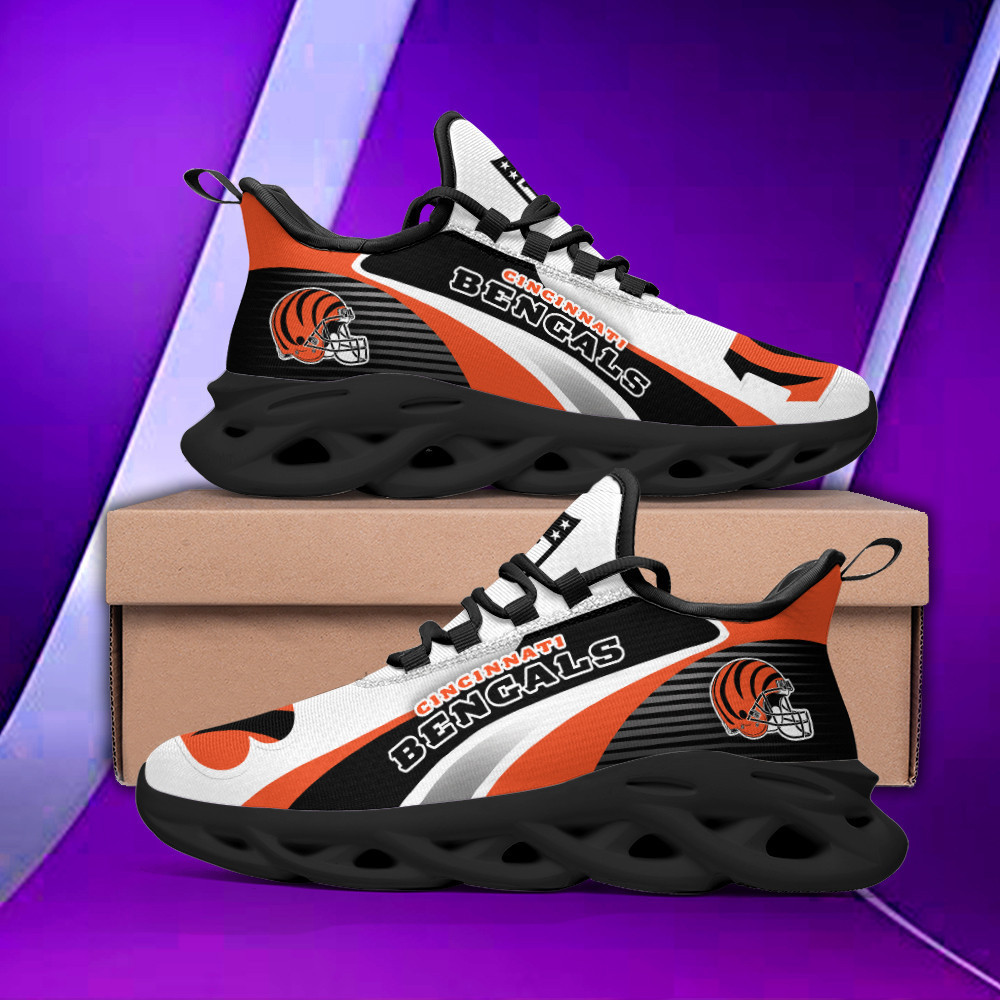 JWFancy Cincinnati Bengals NFL Max Soul Shoes Sneakers For Men And Women