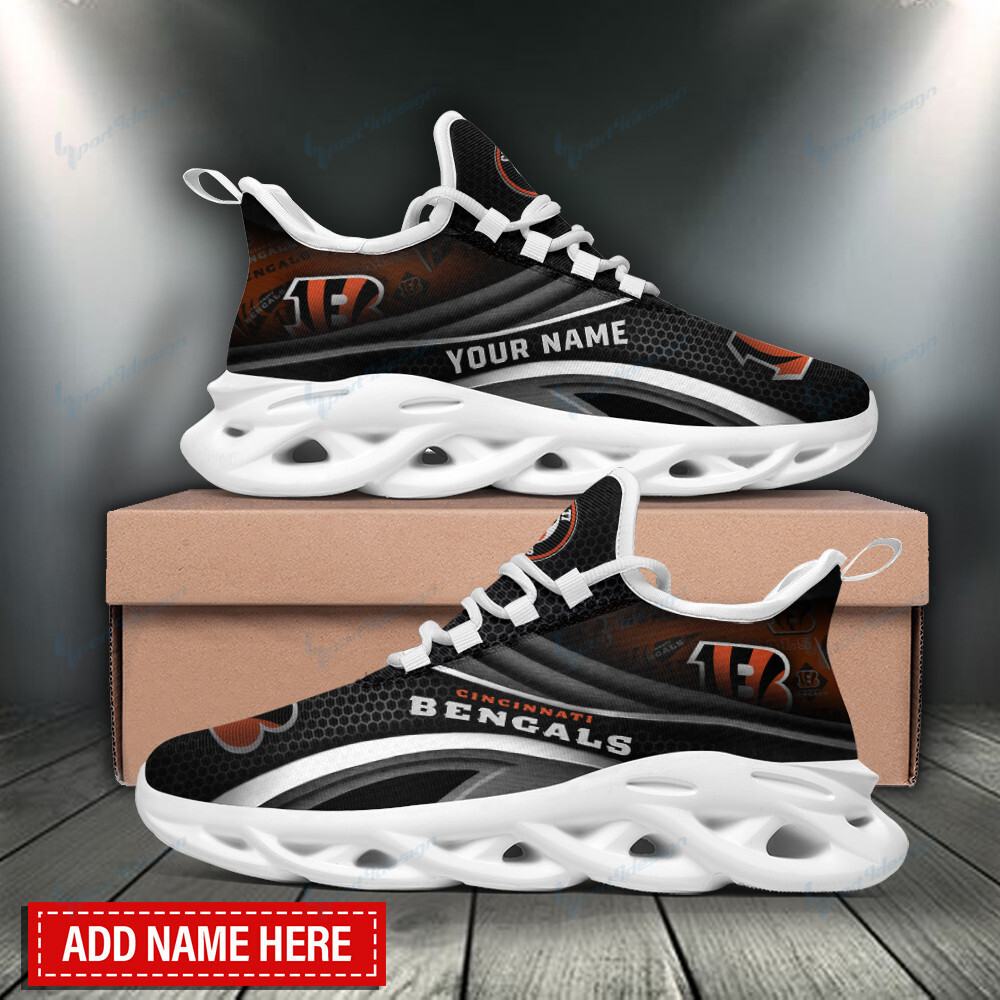 JWFancy Cincinnati Bengals NFL Max Soul Shoes Sneakers For Men And Women
