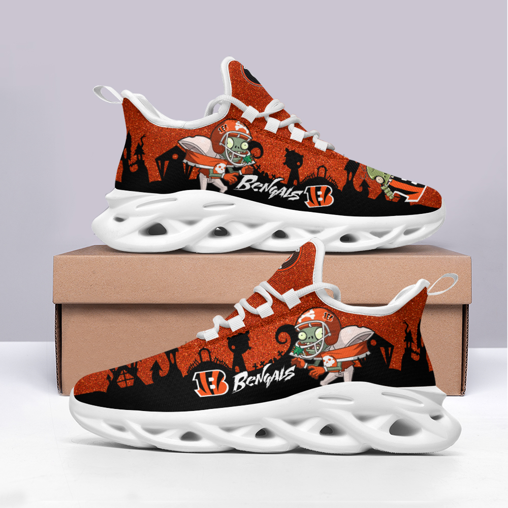 JWFancy Cincinnati Bengals NFL Max Soul Shoes Sneakers For Men And Women