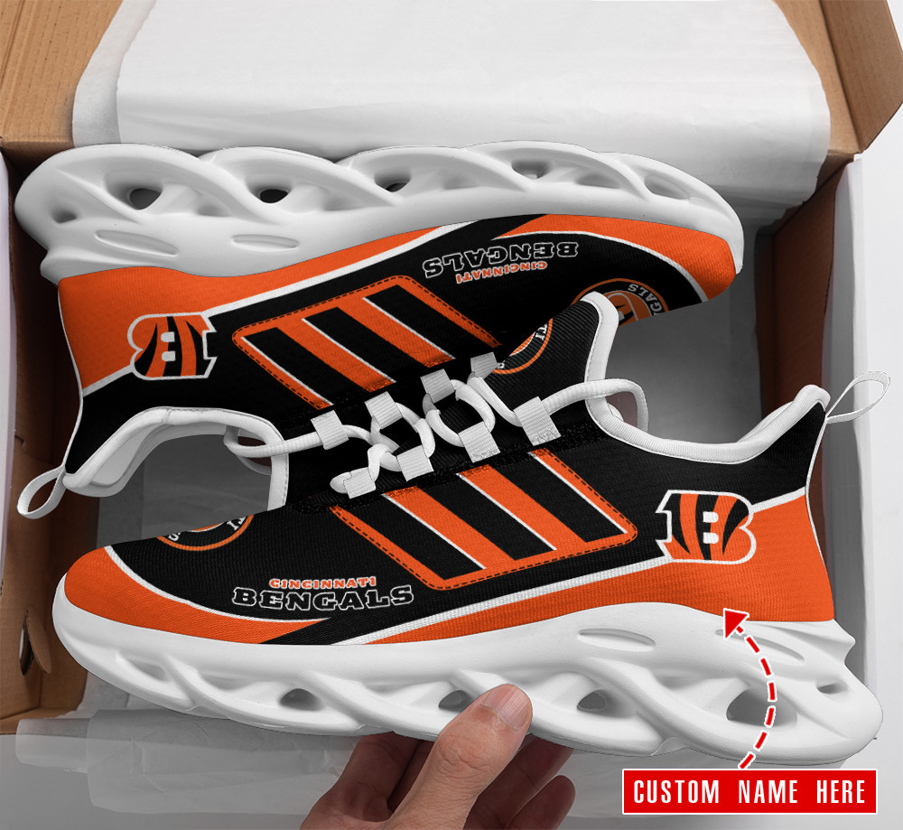 JWFancy Cincinnati Bengals NFL Max Soul Shoes Sneakers For Men And Women