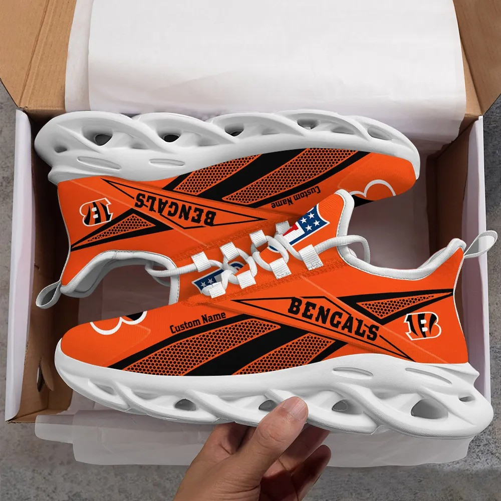 JWFancy Cincinnati Bengals NFL Max Soul Shoes Sneakers For Men And Women