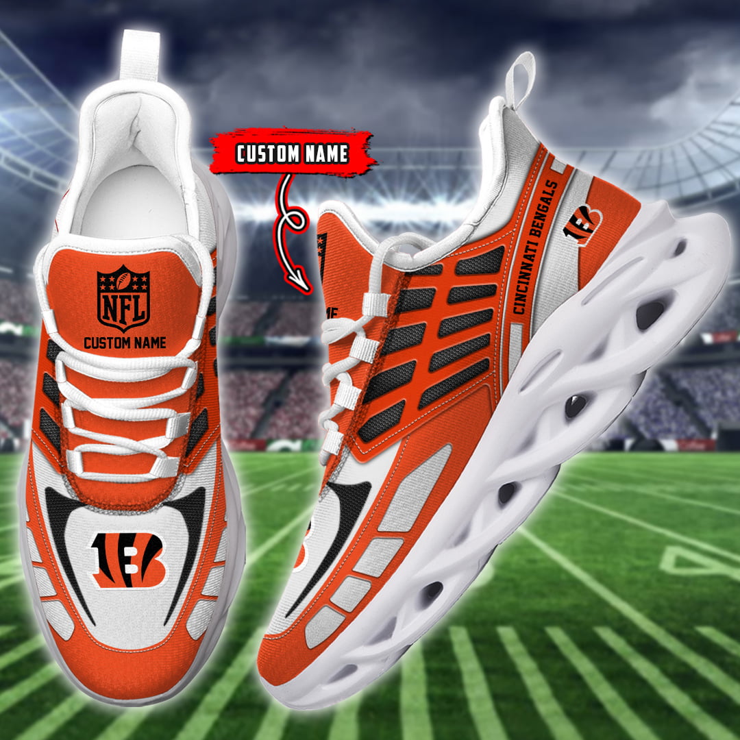 JWFancy Cincinnati Bengals NFL Max Soul Shoes Sneakers For Men And Women