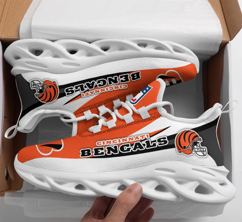 JWFancy Cincinnati Bengals NFL Max Soul Shoes Sneakers For Men And Women