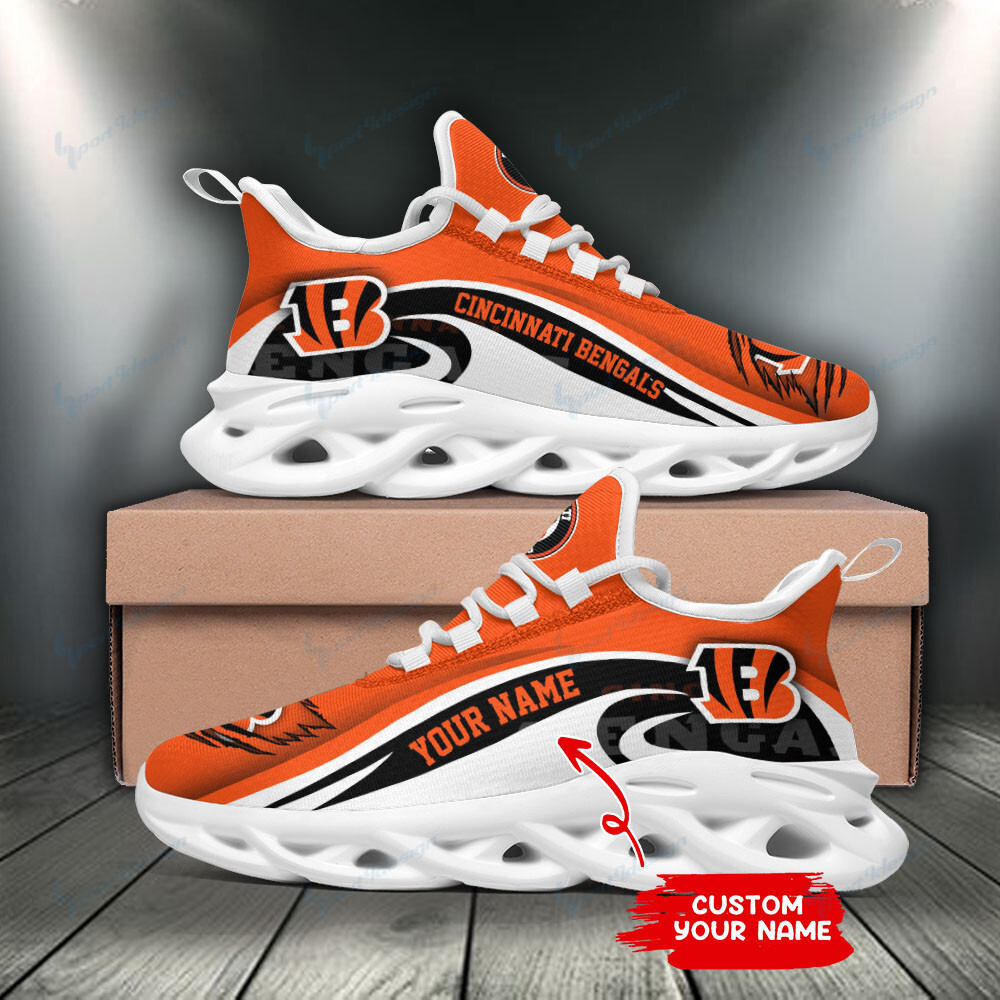 JWFancy Cincinnati Bengals NFL Max Soul Shoes Sneakers For Men And Women