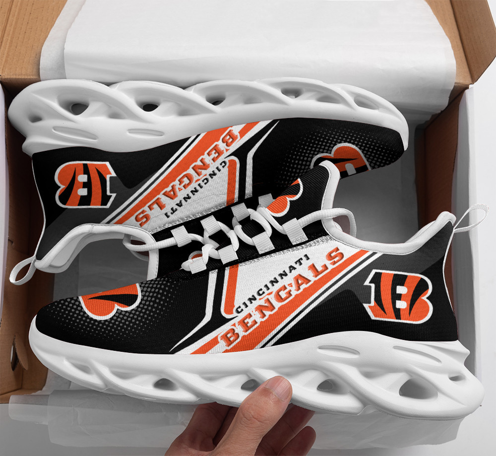 JWFancy Cincinnati Bengals NFL Max Soul Shoes Sneakers For Men And Women