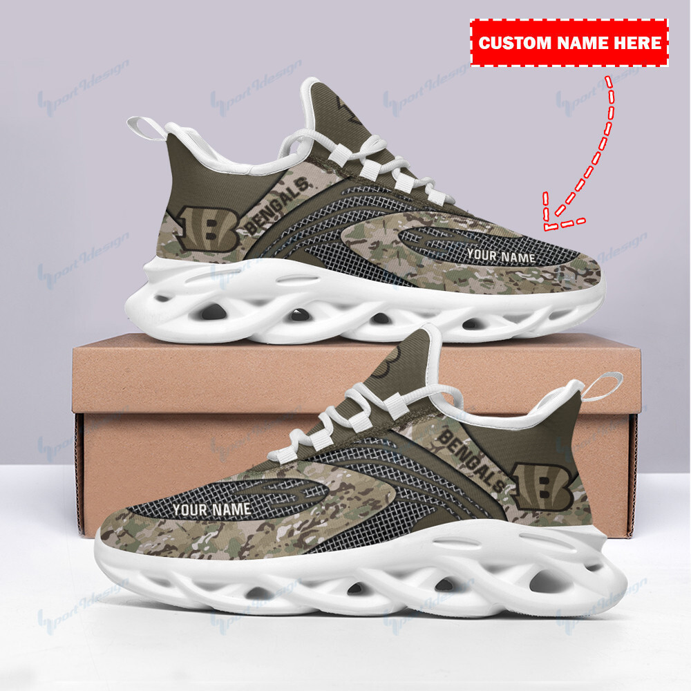 JWFancy Cincinnati Bengals NFL Max Soul Shoes Sneakers For Men And Women