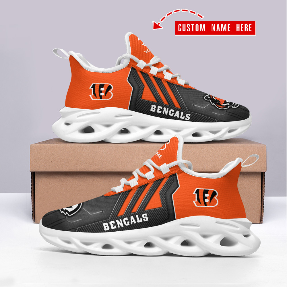 JWFancy Cincinnati Bengals NFL Max Soul Shoes Sneakers For Men And Women
