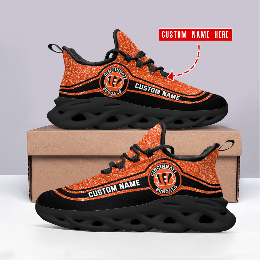 JWFancy Cincinnati Bengals NFL Max Soul Shoes Sneakers For Men And Women