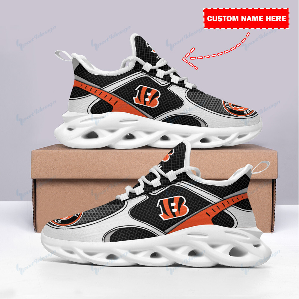 JWFancy Cincinnati Bengals NFL Max Soul Shoes Sneakers For Men And Women