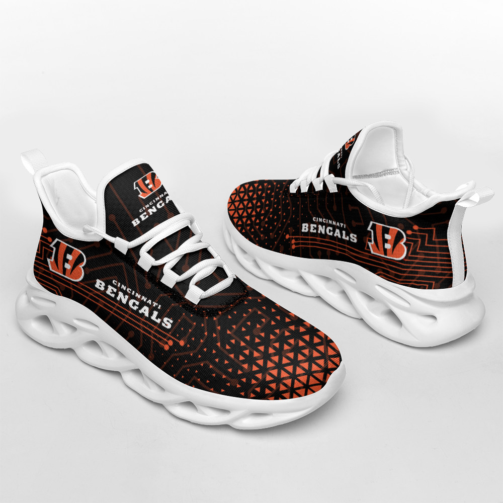 JWFancy Cincinnati Bengals NFL Max Soul Shoes Sneakers For Men And Women