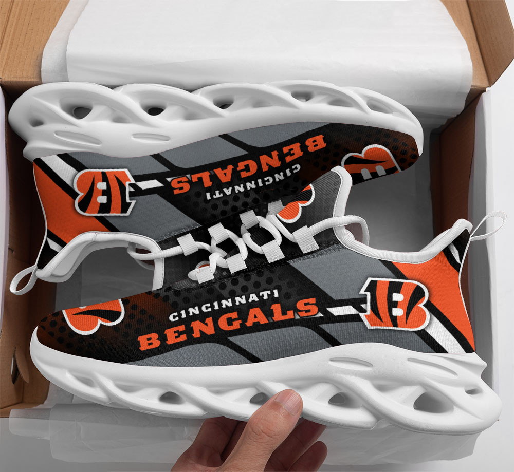 JWFancy Cincinnati Bengals NFL Max Soul Shoes Sneakers For Men And Women