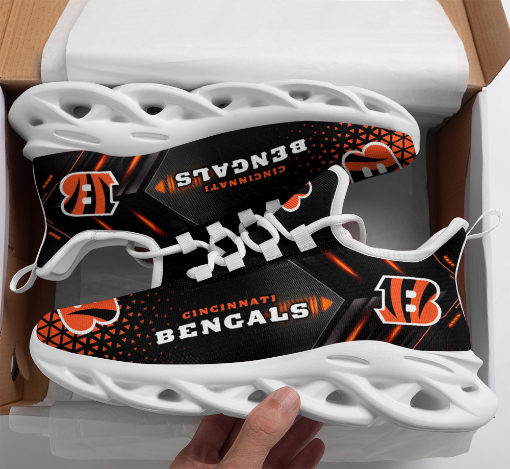 JWFancy Cincinnati Bengals NFL Max Soul Shoes Sneakers For Men And Women