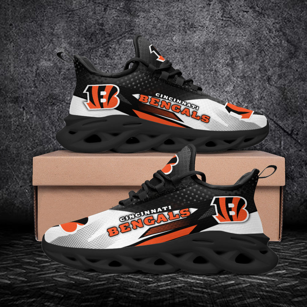 JWFancy Cincinnati Bengals NFL Max Soul Shoes Sneakers For Men And Women