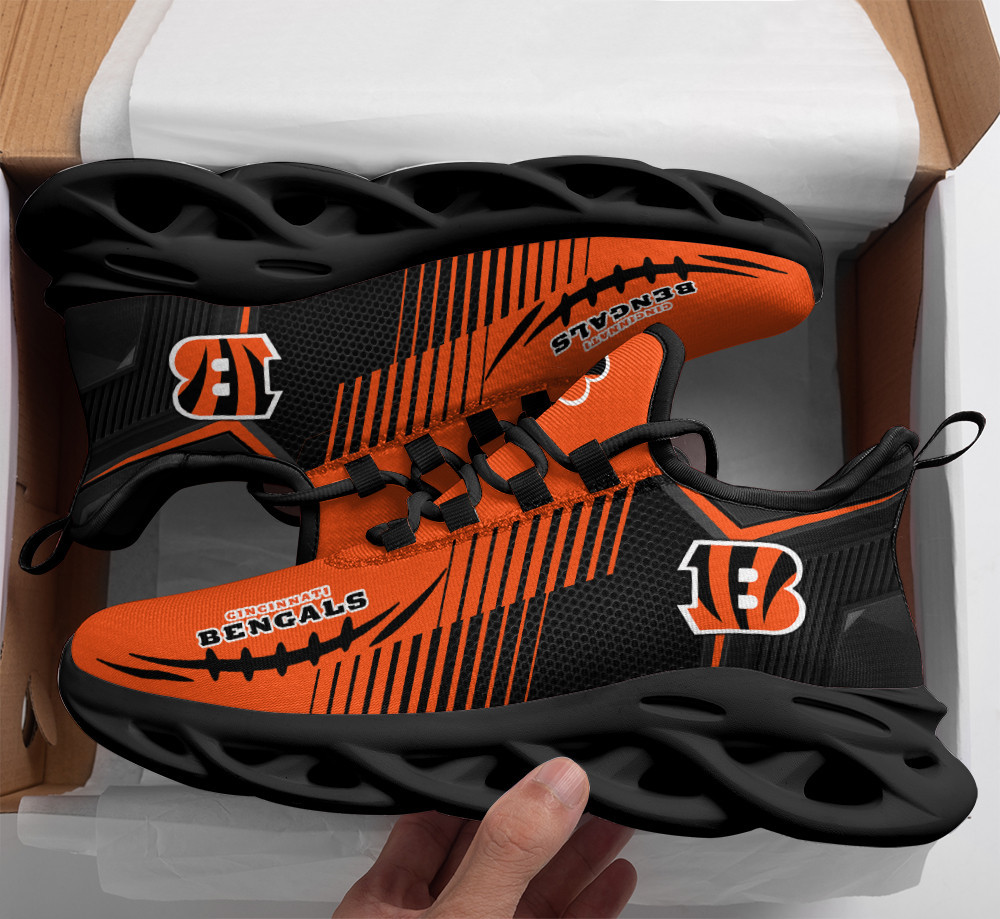 JWFancy Cincinnati Bengals NFL Max Soul Shoes Sneakers For Men And Women