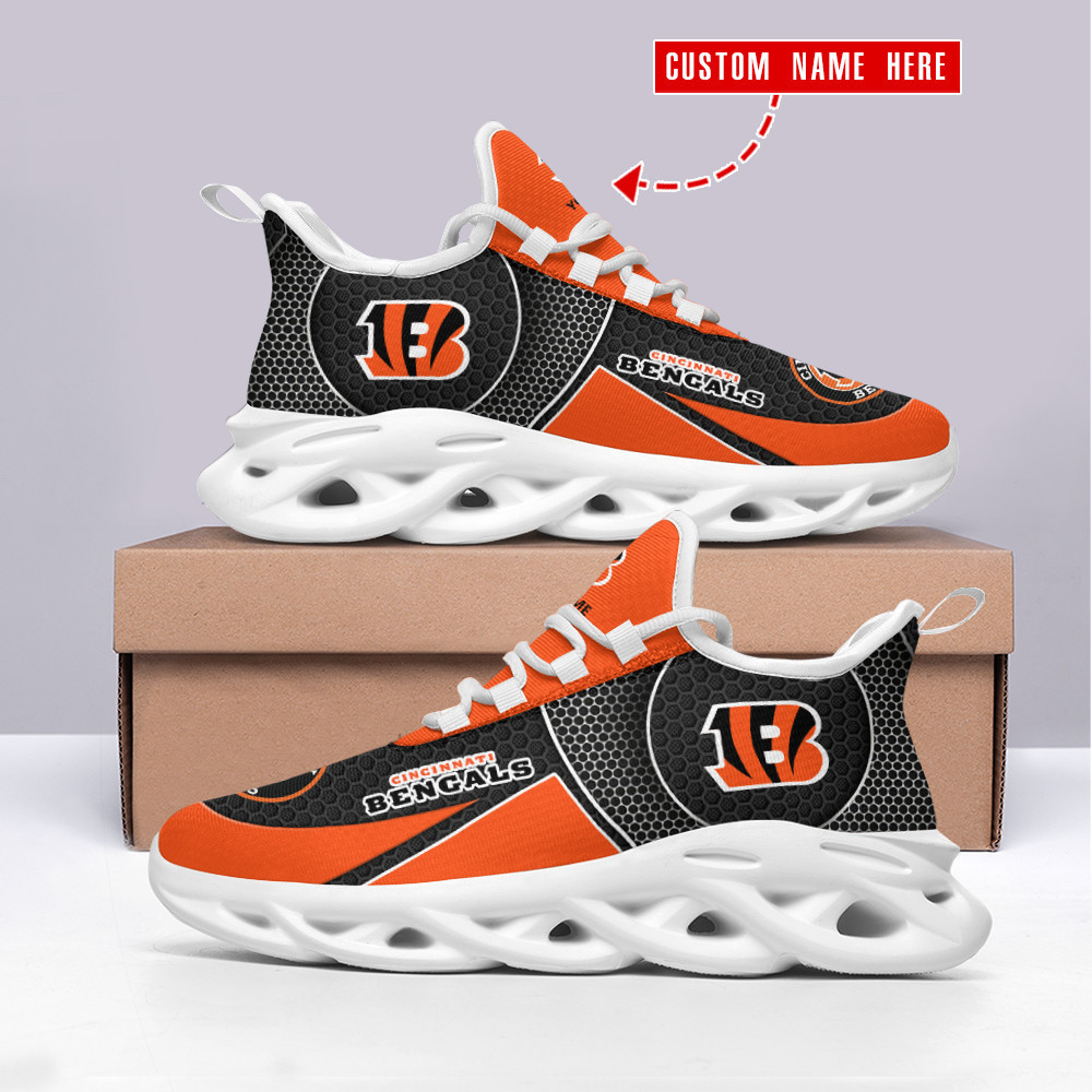 JWFancy Cincinnati Bengals NFL Max Soul Shoes Sneakers For Men And Women