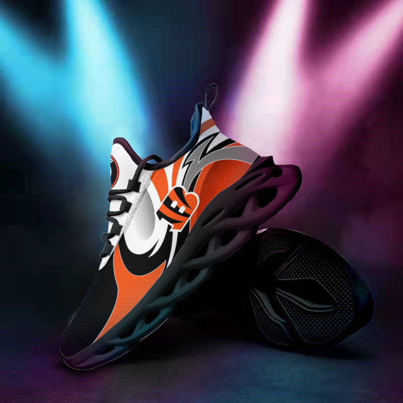 JWFancy Cincinnati Bengals NFL Max Soul Shoes Sneakers For Men And Women