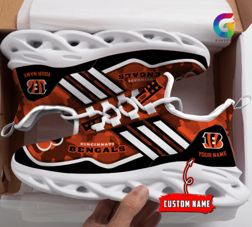JWFancy Cincinnati Bengals NFL Max Soul Shoes Sneakers For Men And Women