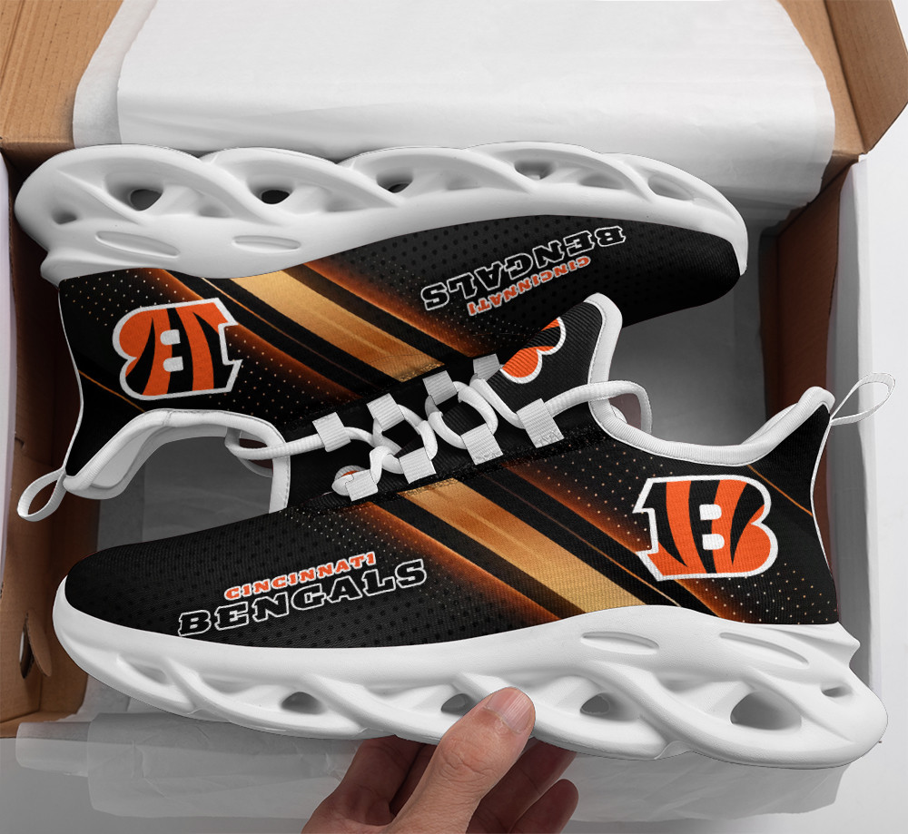JWFancy Cincinnati Bengals NFL Max Soul Shoes Sneakers For Men And Women