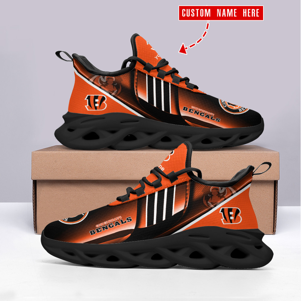 JWFancy Cincinnati Bengals NFL Max Soul Shoes Sneakers For Men And Women