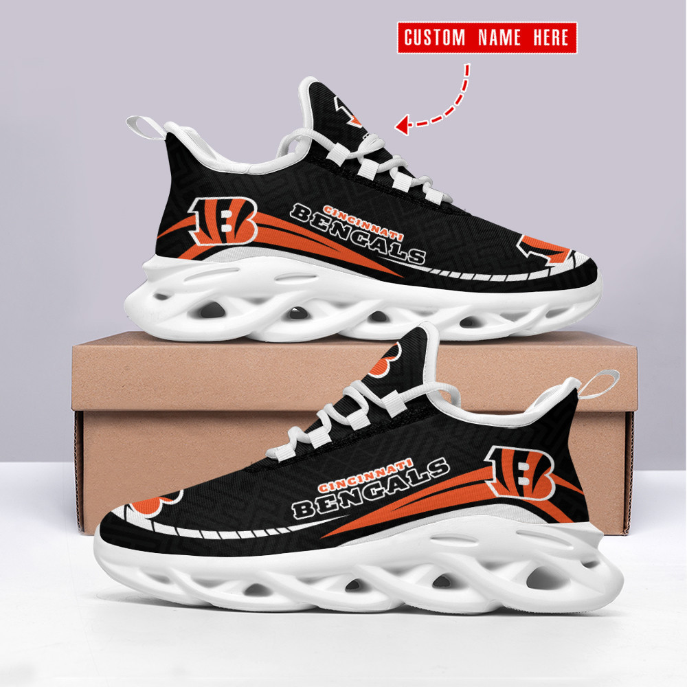 JWFancy Cincinnati Bengals NFL Max Soul Shoes Sneakers For Men And Women