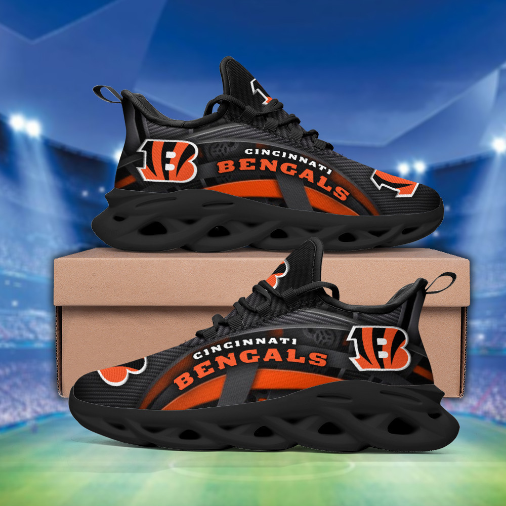 JWFancy Cincinnati Bengals NFL Max Soul Shoes Sneakers For Men And Women