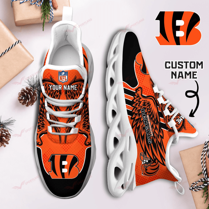 JWFancy Cincinnati Bengals NFL Max Soul Shoes Sneakers For Men And Women
