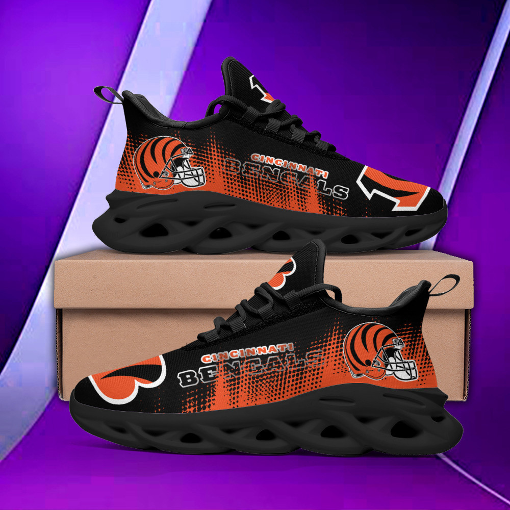 JWFancy Cincinnati Bengals NFL Max Soul Shoes Sneakers For Men And Women